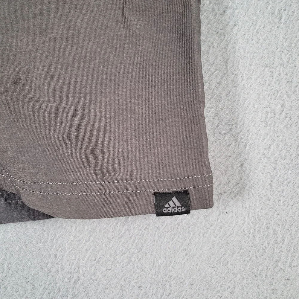 Adidas Golf Shorts‎ Men's 36 Gray Flat Front Performance Casual Athletic